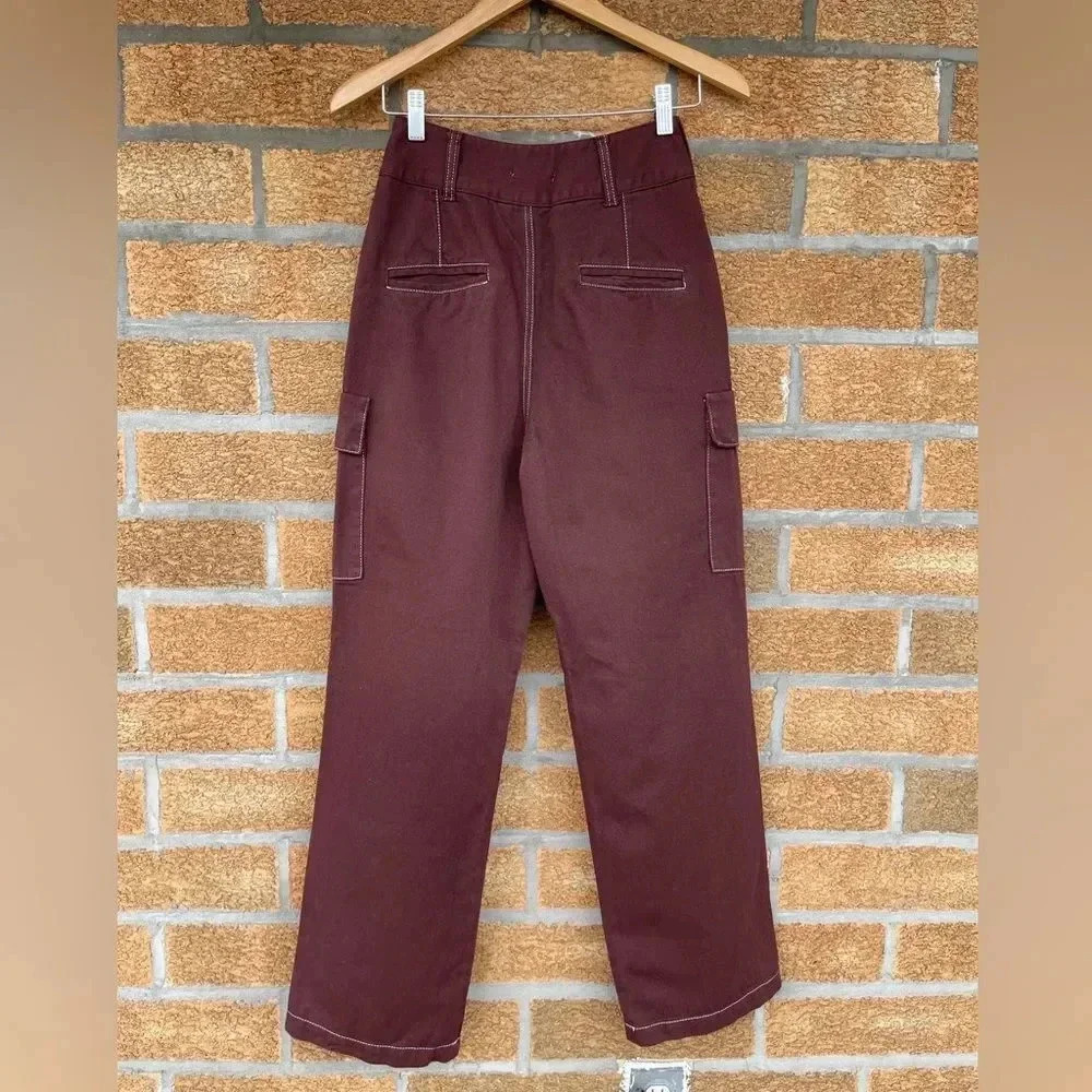 HERON PRESTON Top-stitched cotton-twill straight-leg pants 26 - Picture 7 of 17